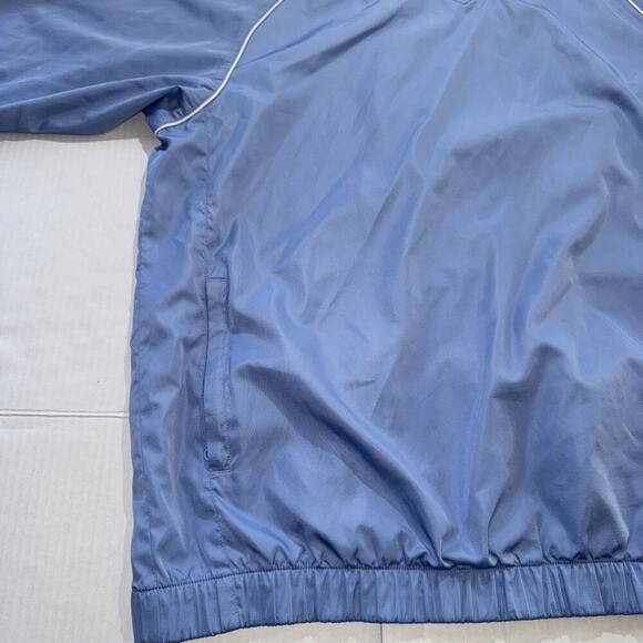 Footjoy Windbreaker Mens M Blue Golf Performance Short Sleeve Pullover Jacket - Picture 5 of 14